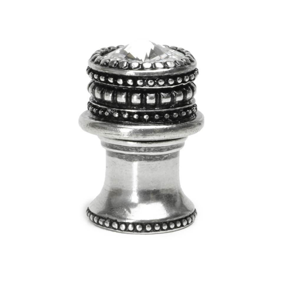 Carpe Diem Hardware - Cache Medium Round Knob w/ Flared Foot w/ An 16Mm Swarovski Crystal - Chalice