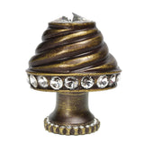 Carpe Diem Hardware - Juliane Grace 6'' O.C. Approx w/ 1/2'' Smooth Center Long Pull Small Finial - Antique Brass
