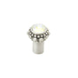 Carpe Diem Hardware - Cache Small Round Knob w/ A Rivoli Swarovski Crystal - Soft Gold