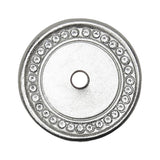 Carpe Diem Hardware - Cache Round Escutcheon With Swarovski Clear Crystals In Platinum. - Platinum
