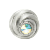 Cache Knob With Swarovski Aurore Boreale Crystals