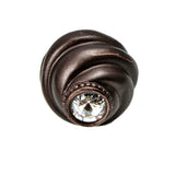 Cache Knob With Swarovski Clear Crystals