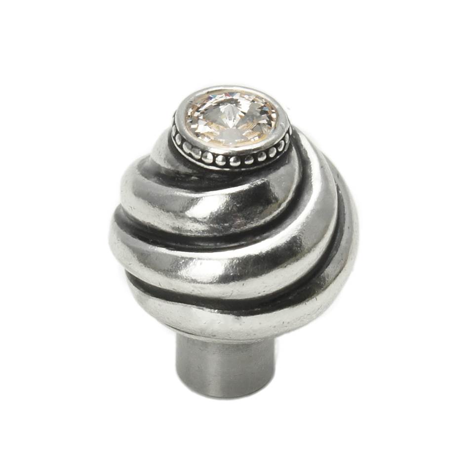 Carpe Diem Hardware - Cache Knob With Swarovski Clear Crystals - Chalice
