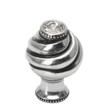 Carpe Diem Hardware - Cache Knob With Flared Foot With Swarovski Clear Crystals - Chalice
