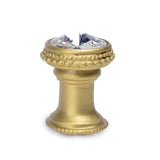 Carpe Diem Hardware - Cache Knob With An 18Mm Rivoli Swarovski Clear Crystal In Soft Gold. - Soft Gold