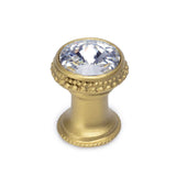 Cache Knob With An 18Mm Rivoli Swarovski Clear Crystal In Satin.