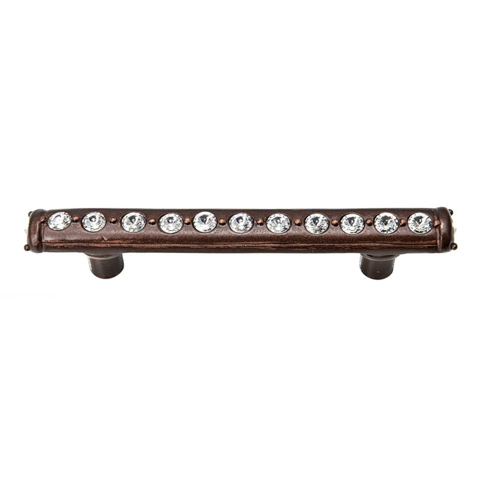 Cache 3'' O.C. Pull With Center Of Swarovski Clear Crystals