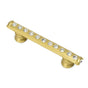 Carpe Diem Hardware - Cache 3'' O.C. Pull w/ Flared Feet w/ Center Of Swarovski Crystals - Chalice