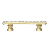 Cache 3'' O.C. Pull With Flared Feet With Center Of Swarovski Clear Crystals In Satin.
