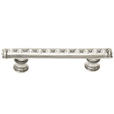 Carpe Diem Hardware - Cache 3'' O.C. Pull With Flared Feet With Center Of Swarovski Clear Crystals In Chalice. - Chalice