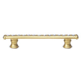 Cache 4'' O.C. Pull With Flared Feet With Center Of Swarovski Clear Crystals In Satin.