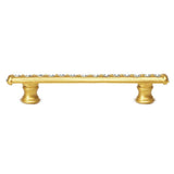 Cache 4'' O.C. Pull With Flared Feet With Center Of Swarovski Clear Crystals In Satin.