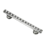 Carpe Diem Hardware - Cache 4'' O.C. Pull With Flared Feet With Center Of Swarovski Clear Crystals In Chalice. - Chalice