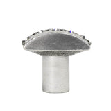Cache Rectangle Knob With Center Of 5 Rivoli Swarovski Clear Crystals