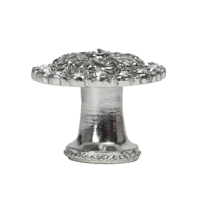 Carpe Diem Hardware - Cache Medium Round Knob w/ Flared Foot w/ Swarovski Crystals - Chalice
