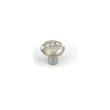 Carpe Diem Hardware - Cache Round Knob w/ Center Of 5 Rivoli Swarovski Crystals - Soft Gold