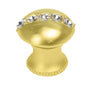 Carpe Diem Hardware - Cache Ii 24'' O.C. Approx Towel Bar w/ 80 Rivoli Swarovski Crystals w/ 5/8'' Reeded Center - Gilded Mercury