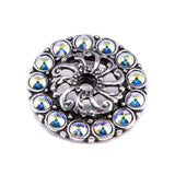 Carpe Diem Hardware - Cache Medium Escutcheon With 13 Rivoli Swarovski Aurore Boreale Crystals - Chalice