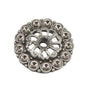 Carpe Diem Hardware - Cache Small Round Escutcheon w/ 16 Swarovski Crystals - Soft Gold