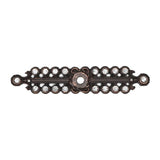 Carpe Diem Hardware - Cache Small Elongated Escutcheon With Swarovski Clear Crystals - Oil Rubbed Bronze
