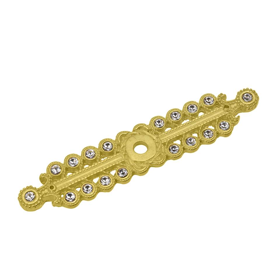 Carpe Diem Hardware - Cache Ii Swing Tissue Reeded Ring Left w/ Swarovski Crystals - Antique Brass