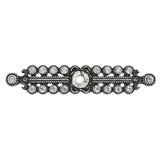 Carpe Diem Hardware - Charlemagne 6'' O.C. Approx w/ 1/2'' Smooth Center Long Pull w/ Large Fleur De Lys - Antique Brass