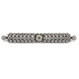 Carpe Diem Hardware - Cache Medium Elongated Escutcheon With Swarovski Clear Crystals - Satin