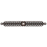 Carpe Diem Hardware - Cache Large Elongated Escutcheon With Swarovski Clear Crystals - Oil Rubbed Bronze