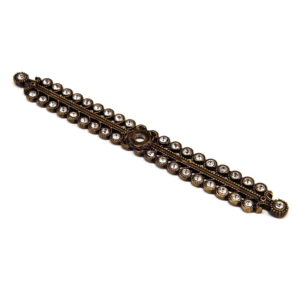 Cache Large Elongated Escutcheon With Swarovski Clear Crystals