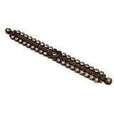 Cache Large Elongated Escutcheon With Swarovski Clear Crystals