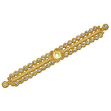 Carpe Diem Hardware - Cache Large Elongated Escutcheon With Swarovski Clear Crystals - Gilded Mercury