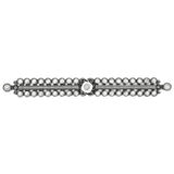 Cache Large Elongated Escutcheon With Swarovski Clear Crystals