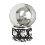 Carpe Diem Hardware - Cache Large Round Knob With Clear Swarovski Crystals Sleeve In Chalice Finish. - Chalice