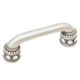 Cache 3'' O.C. Pull With Swarovski Clear Crystals and Sleeves In Satin.