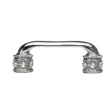 Cache 3'' O.C. Pull With Swarovski Clear Crystals and Sleeves In Satin.