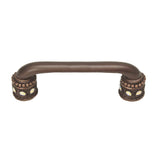 Carpe Diem Hardware - Cache 4'' O.C. Pull With Swarovski Aurore Boreale Crystals and Sleeves - Oil Rubbed Bronze