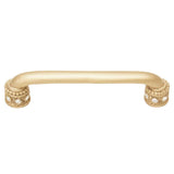 Carpe Diem Hardware - Cache 5'' O.C. Pull With Swarovski Clear Crystals and Sleeves In Soft Gold. - Soft Gold