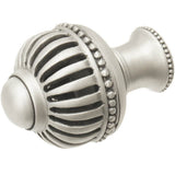 Cricket Cage Large Round Knob With Flared Foot In Satin.