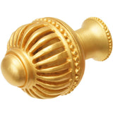 Cricket Cage Large Round Knob With Flared Foot In Satin.