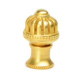 Carpe Diem Hardware - Cricket Cage Medium Round Knob With Flared Foot In Gilded Mercury. - Gilded Mercury