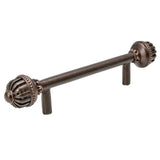 Cricket Cage Large 4'' O.C. Pull In Antique Brass.