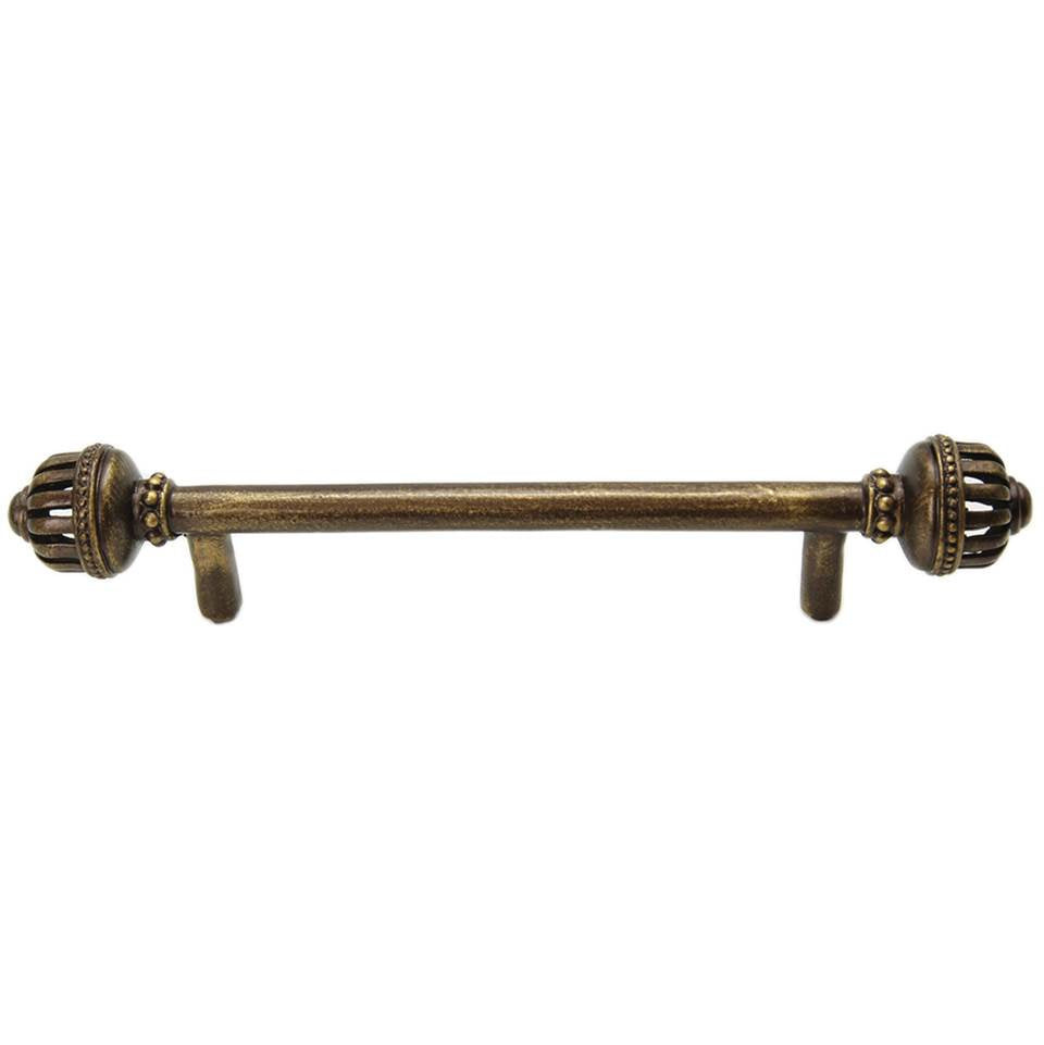 Carpe Diem Hardware - Cricket Cage Large 5'' O.C. Pull In Antique Brass. - Antique Brass