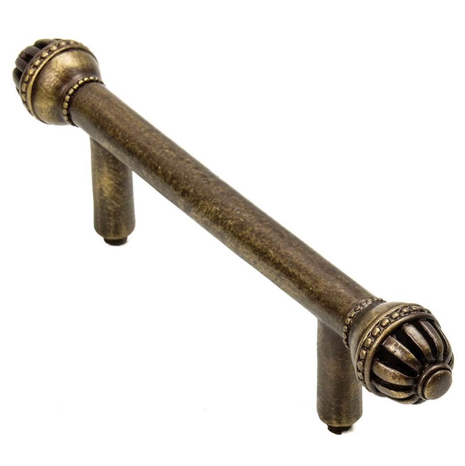 Carpe Diem Hardware - Cricket Cage Medium 3'' O.C. Pull In Antique Brass. - Antique Brass