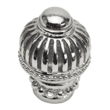 Carpe Diem Hardware - Cricket Cage Large Round Knob With Beaded Base In Platinum. - Platinum