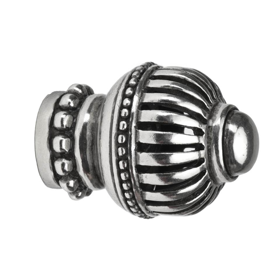 Cricket Cage Large Round Knob w/ Beaded Base