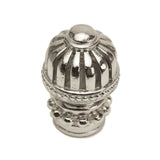 Carpe Diem Hardware - Cricket Cage Medium Round Knob With Beaded Base In Platinum. - Platinum