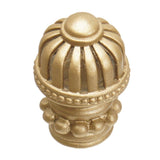 Carpe Diem Hardware - Cricket Cage Medium Round Knob With Beaded Base In Soft Gold. - Soft Gold