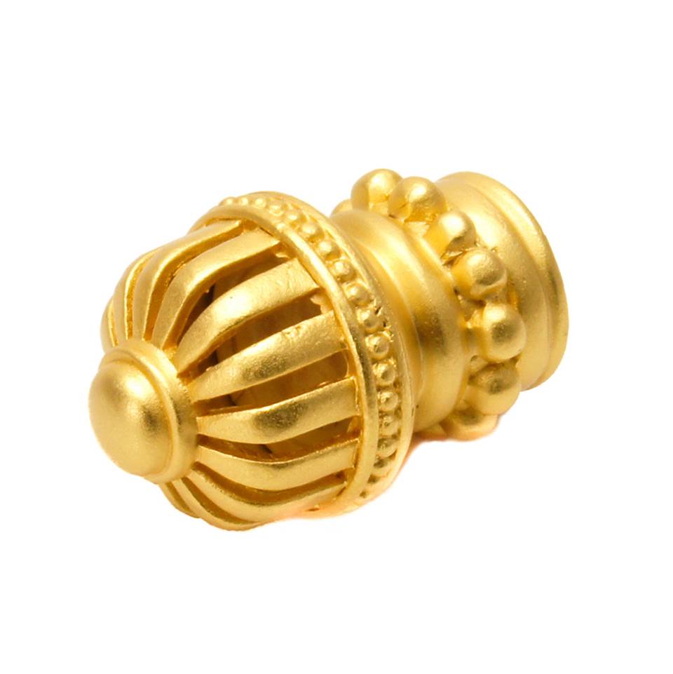 Cricket Cage Medium Round Knob w/ Beaded Base