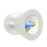 Carpe Diem Hardware - Cone Aluminum Knob; 16Mm Aurora Borealis Crystals; Satin Nickel Finish - Satin Nickel
