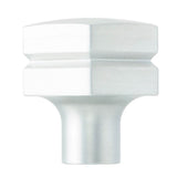 Hexagon Large Aluminum Knob, Satin Nickel Finish